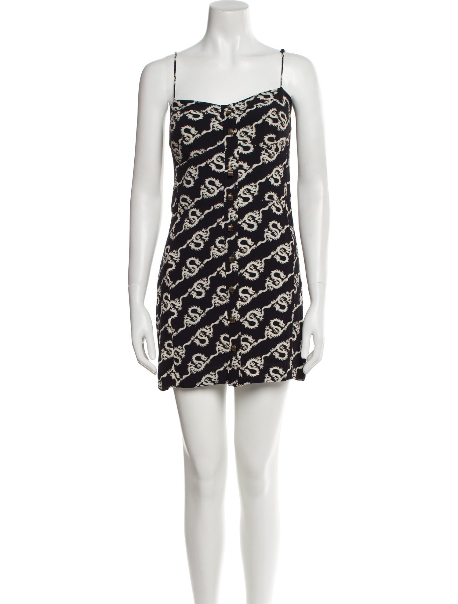 ViX Paula Hermanny Floral Print Mini Dress