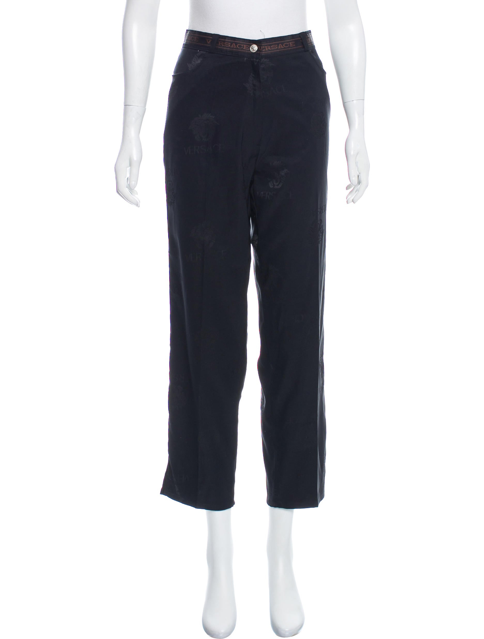 Versace Patterned Jeans | versace jeans high rise logo patterned pants clothing Versace Patterned Jeans | versace jeans high rise logo patterned pants clothing