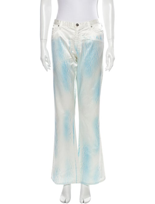 Versace Jeans Mid-Rise Wide Leg Jeans Blue