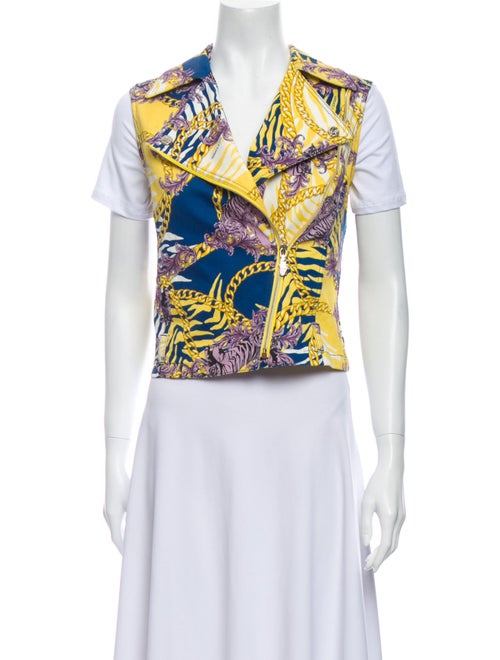 Versace Jeans Printed Vest Yellow