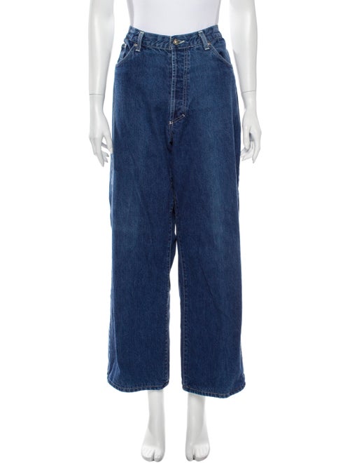 Versace Jeans Wide Leg Pants Blue