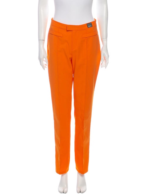 Versace Jeans Straight Leg Pants Orange