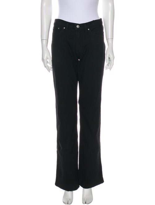 Versace Jeans Mid-Rise Wide Leg Jeans Black