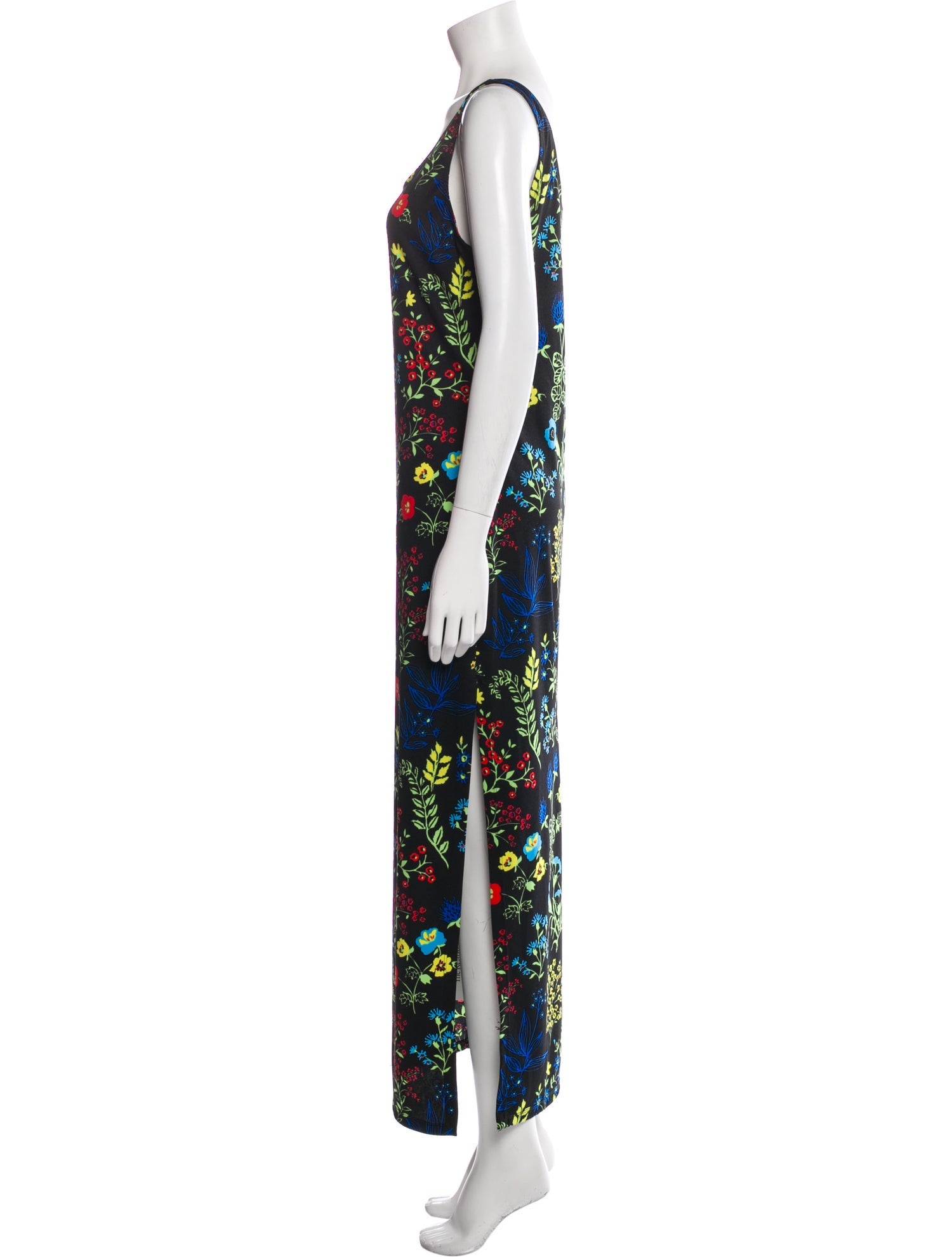 Versace Jeans Floral Print Square Neckline Tunic