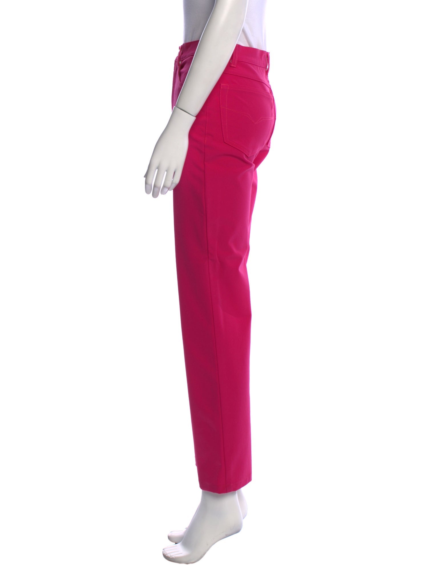Versace Jeans Straight Leg Pants - Pink, 9.75 Versace Jeans Straight Leg Pants - Pink, 9.75