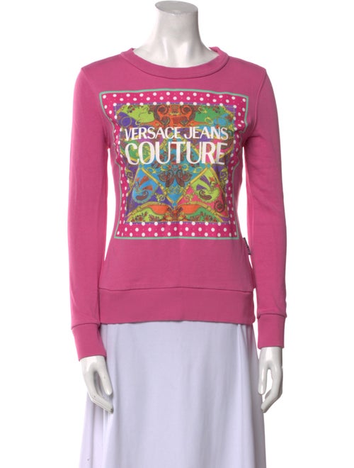 Versace Jeans Graphic Print Crew Neck Sweatshirt