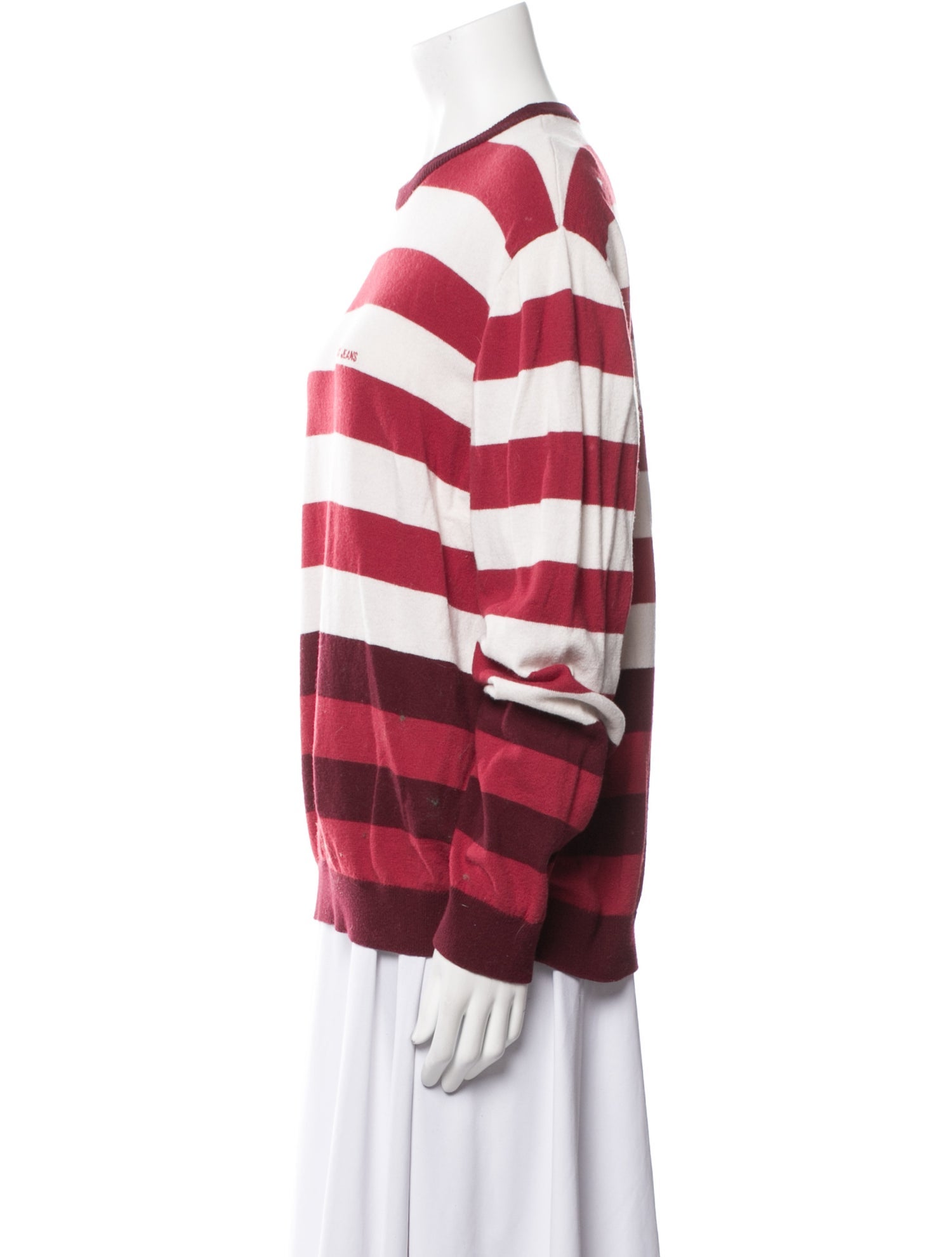 Versace Jeans Striped Crew Neck Pullover