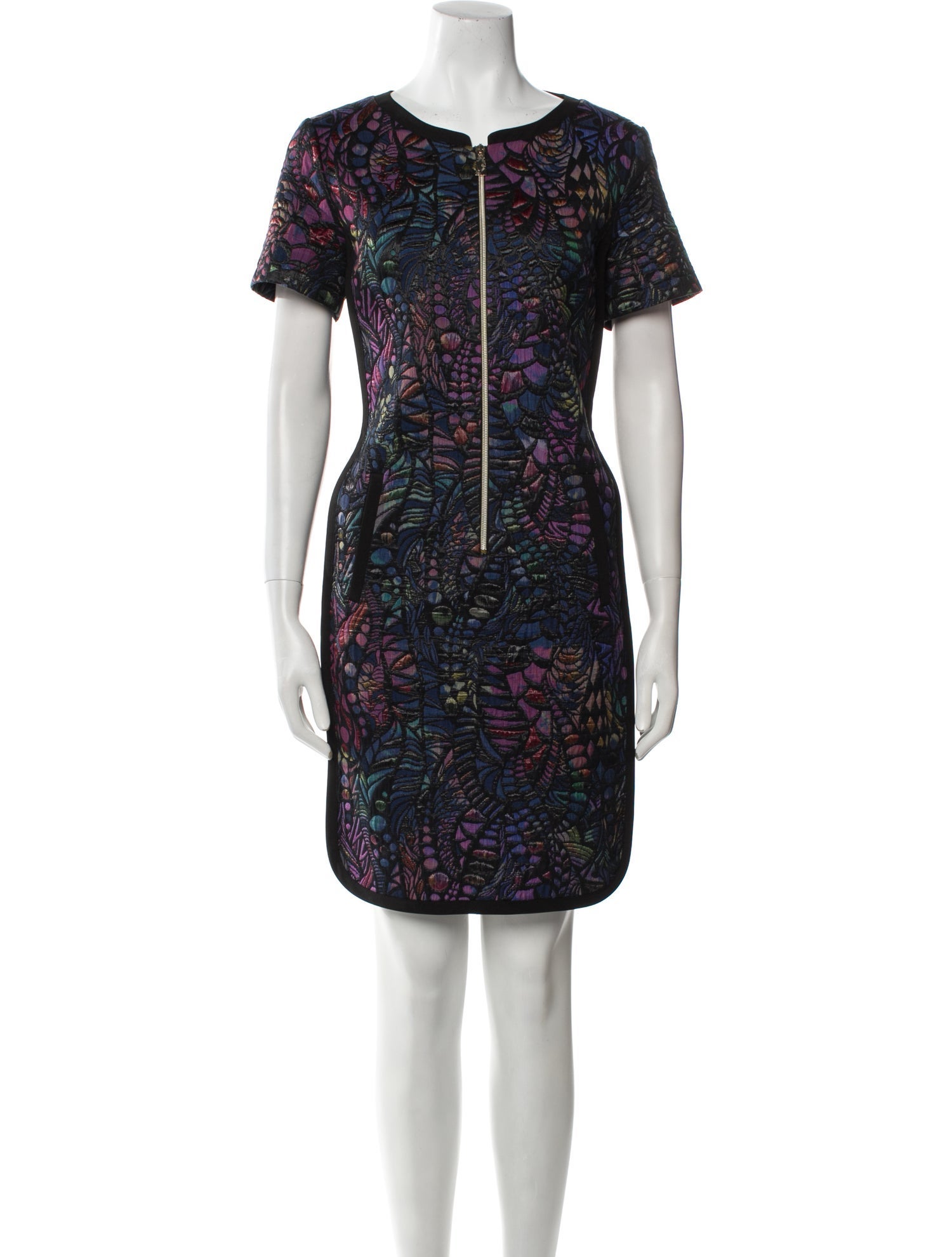 Versace Jeans Silk Knee-Length Dress
