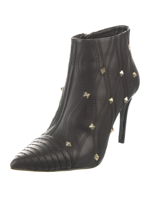 Versace Jeans Leather Polka Dot Print Boots