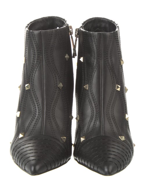 Versace Jeans Leather Polka Dot Print Boots