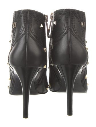 Versace Jeans Leather Polka Dot Print Boots