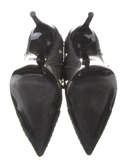 Versace Jeans Leather Polka Dot Print Boots