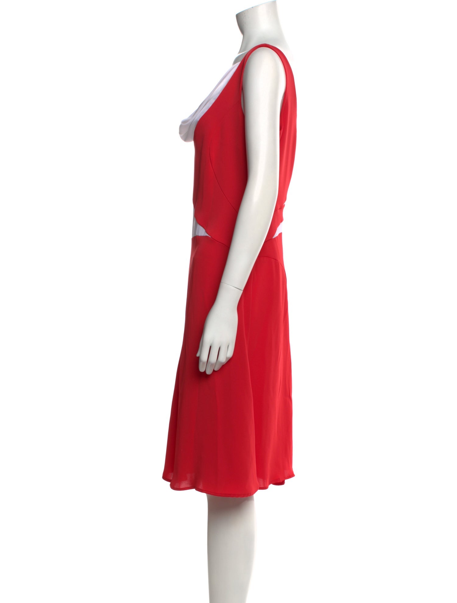 Versace Jeans Couture Colorblock Pattern Knee-Length Dress