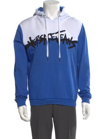 Versace Jeans Sweatshirts & Hoodies Graphic Print Crew Neck Hoodie S