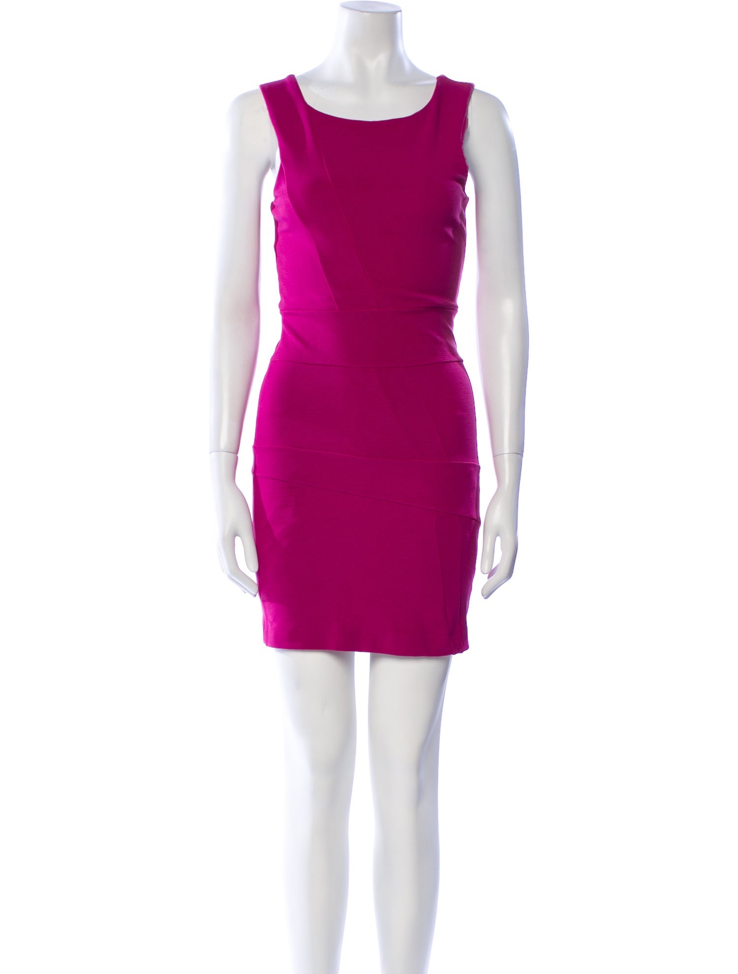 Versace Jeans Scoop Neck Mini Dress
