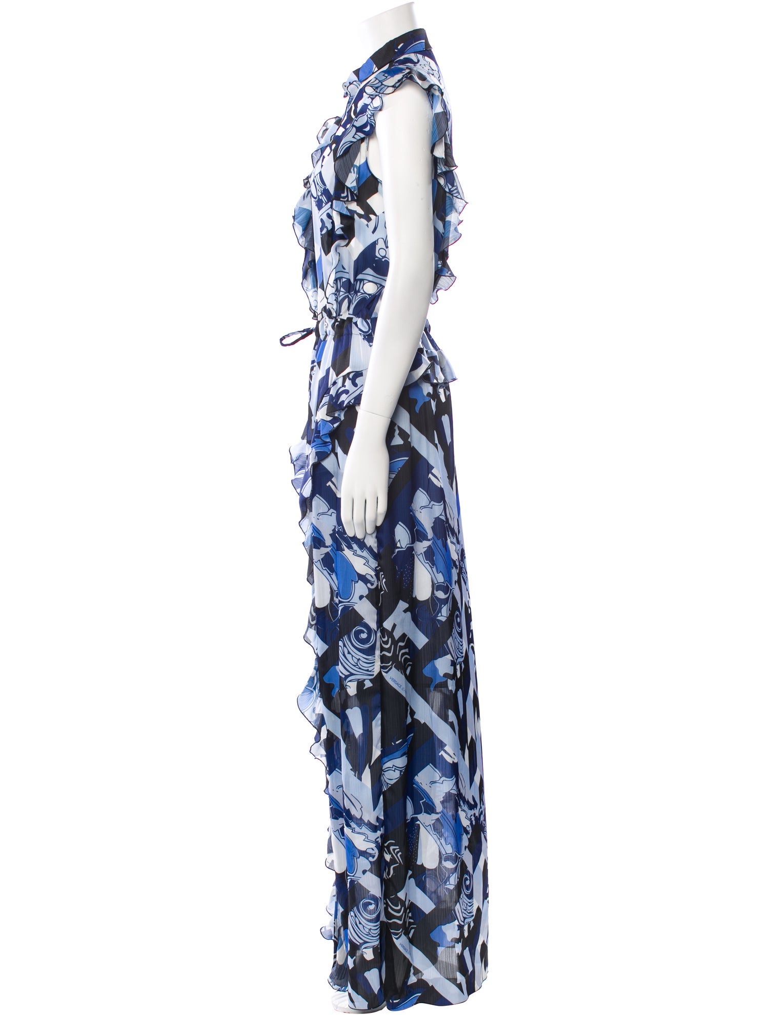 Versace Jeans Printed Long Dress