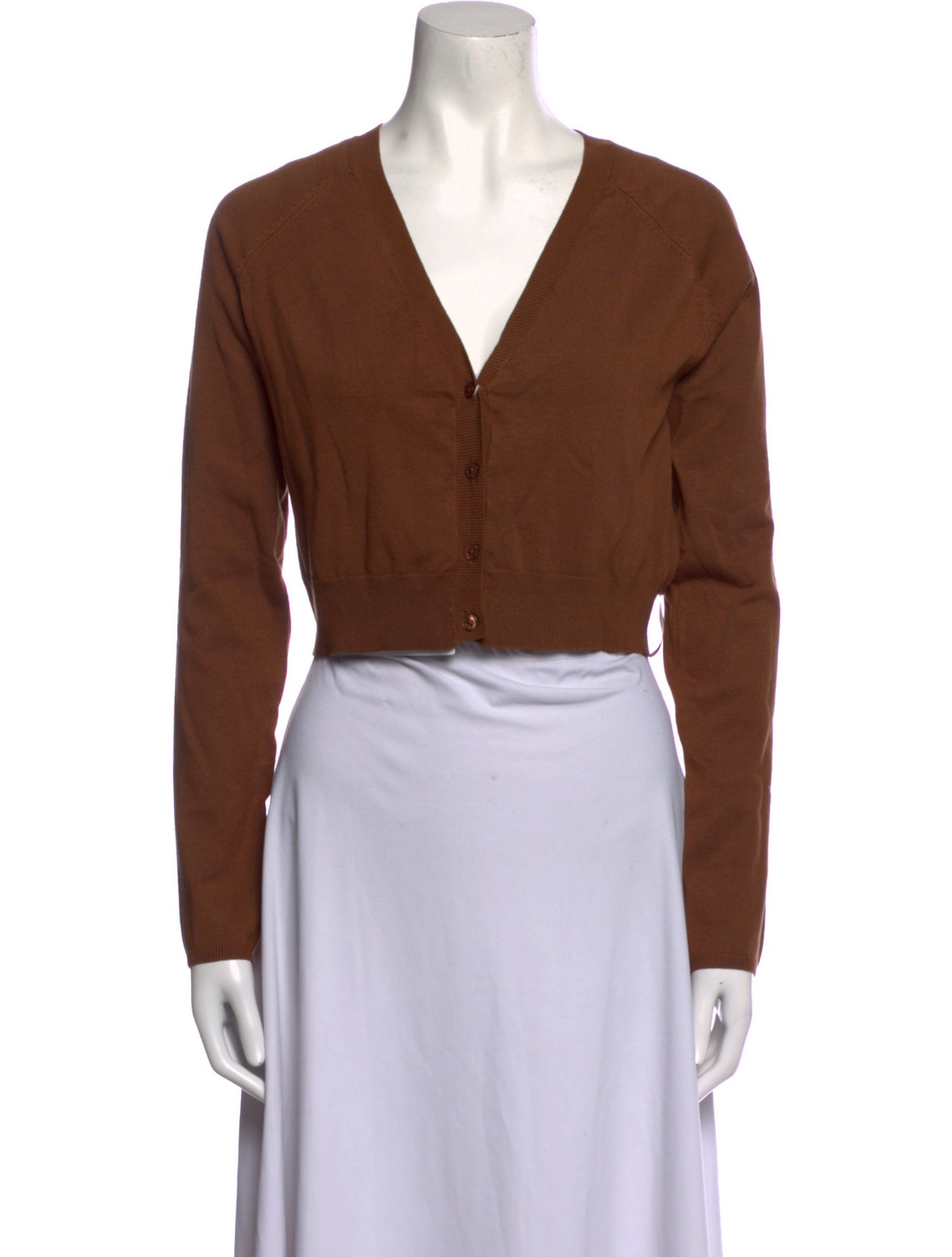 Versace Jeans V-Neck Long Sleeve Crop Top w/ Tags