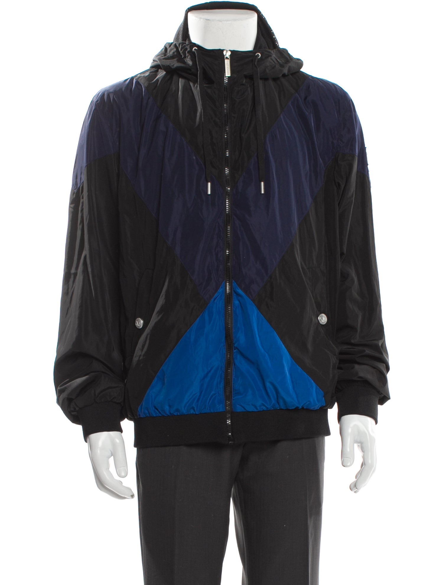 Versace Jeans Colorblock Pattern Windbreaker