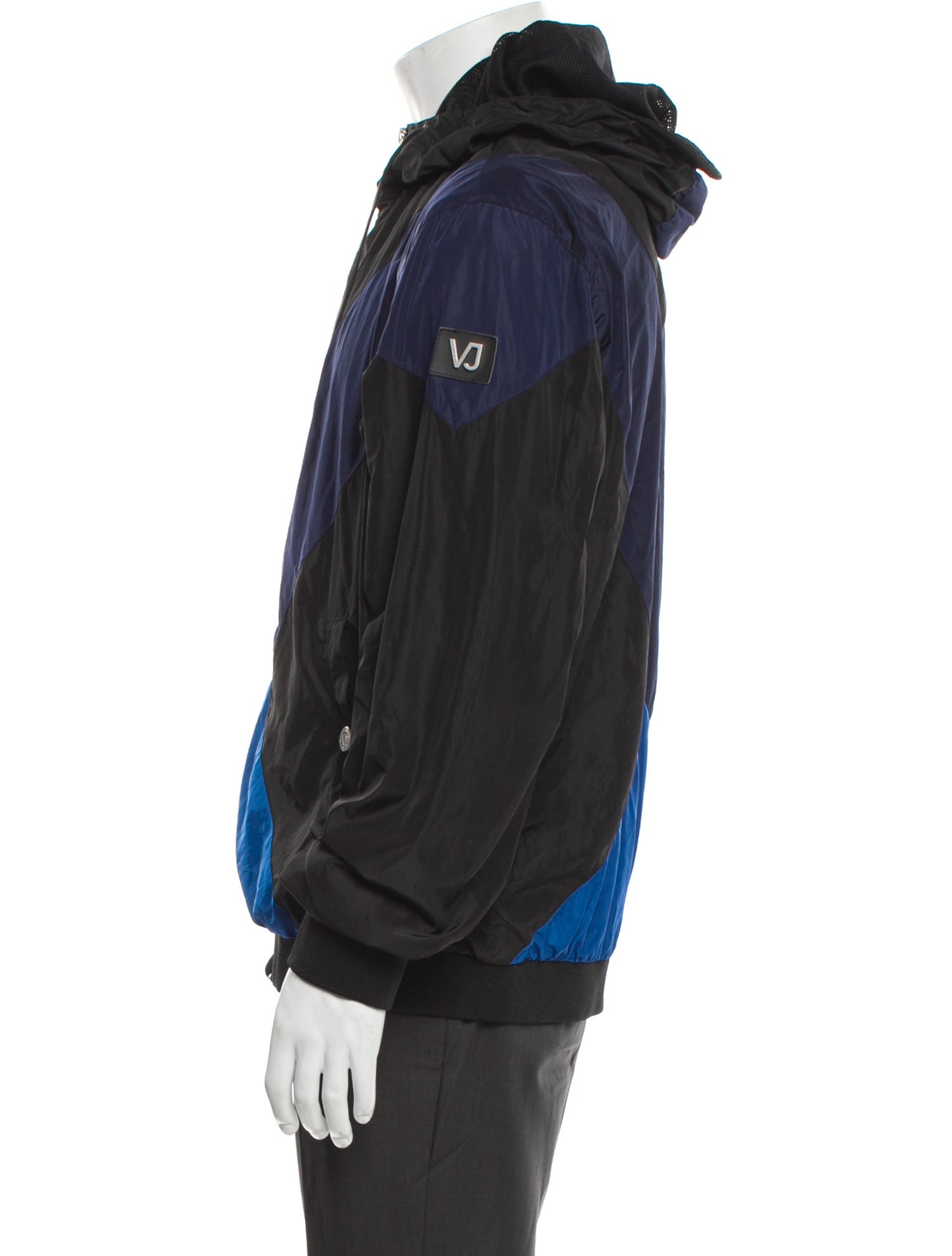 Versace Jeans Colorblock Pattern Windbreaker