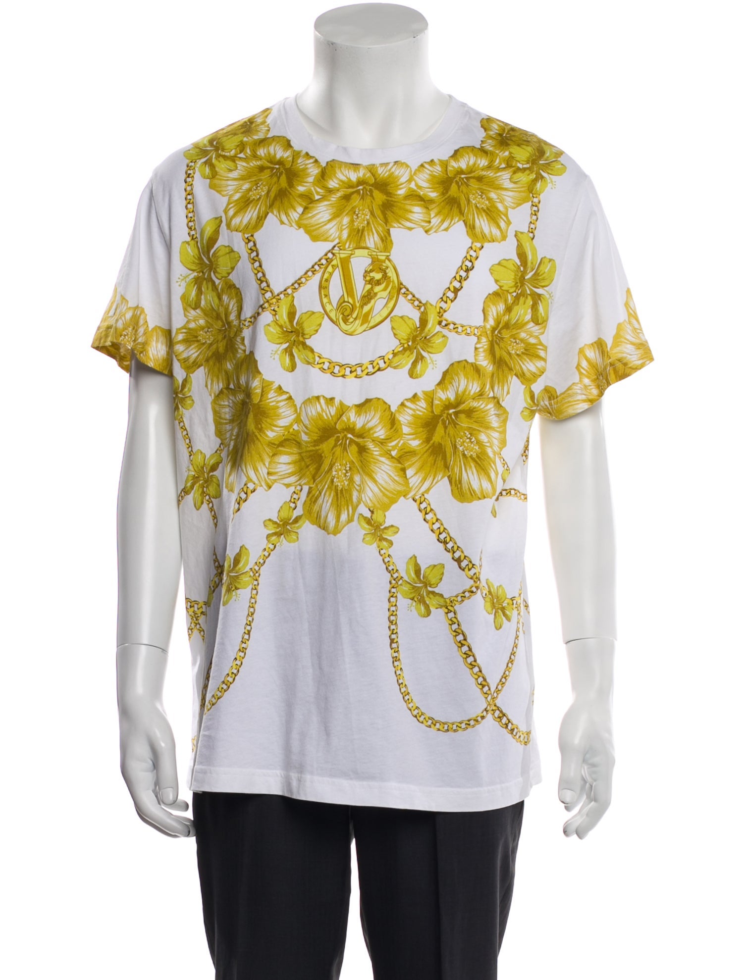 Versace Jeans Printed Crew Neck T-Shirt