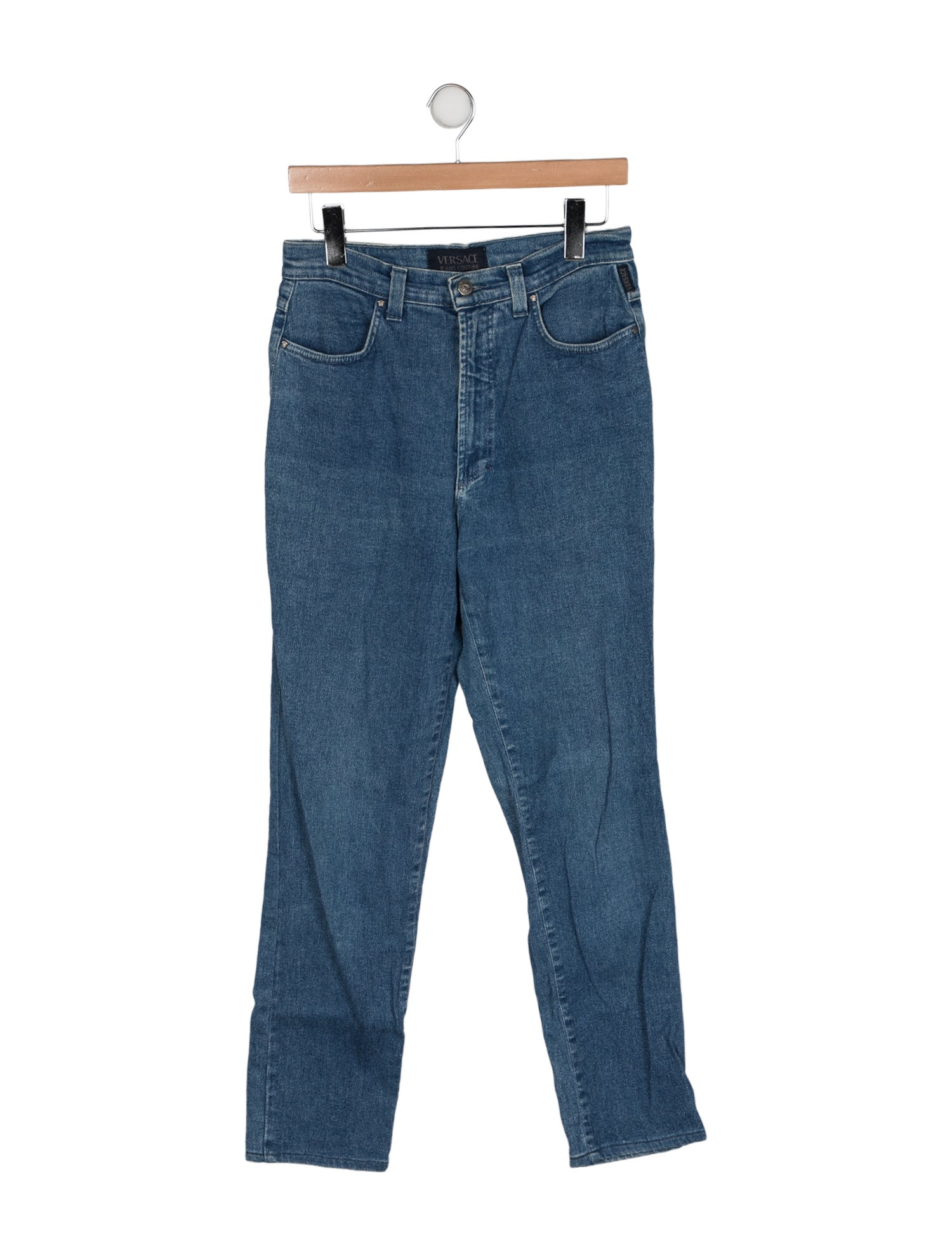 Versace Jeans High-Rise Straight Leg Jeans
