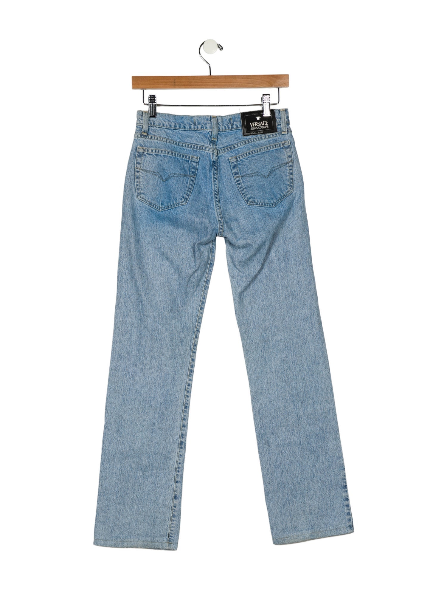 Versace Jeans Mid-Rise Straight Leg Jeans