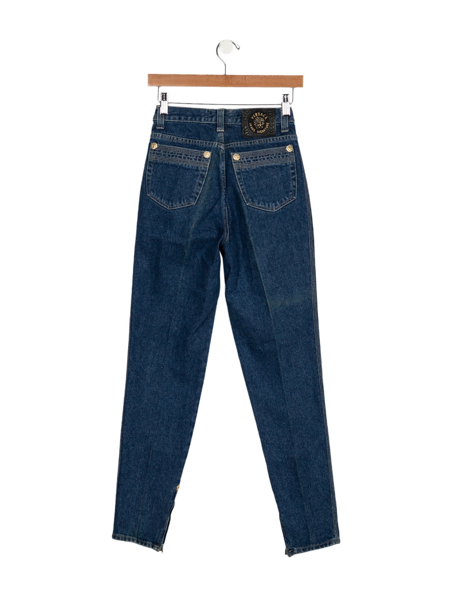 Versace Jeans High-Rise Straight Leg Jeans
