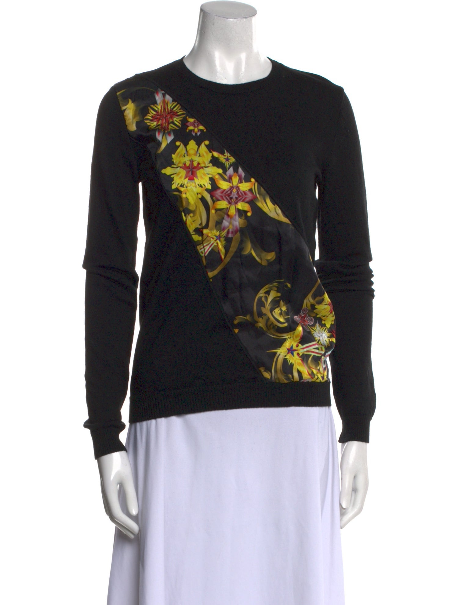 Versace Jeans Wool Printed Sweater