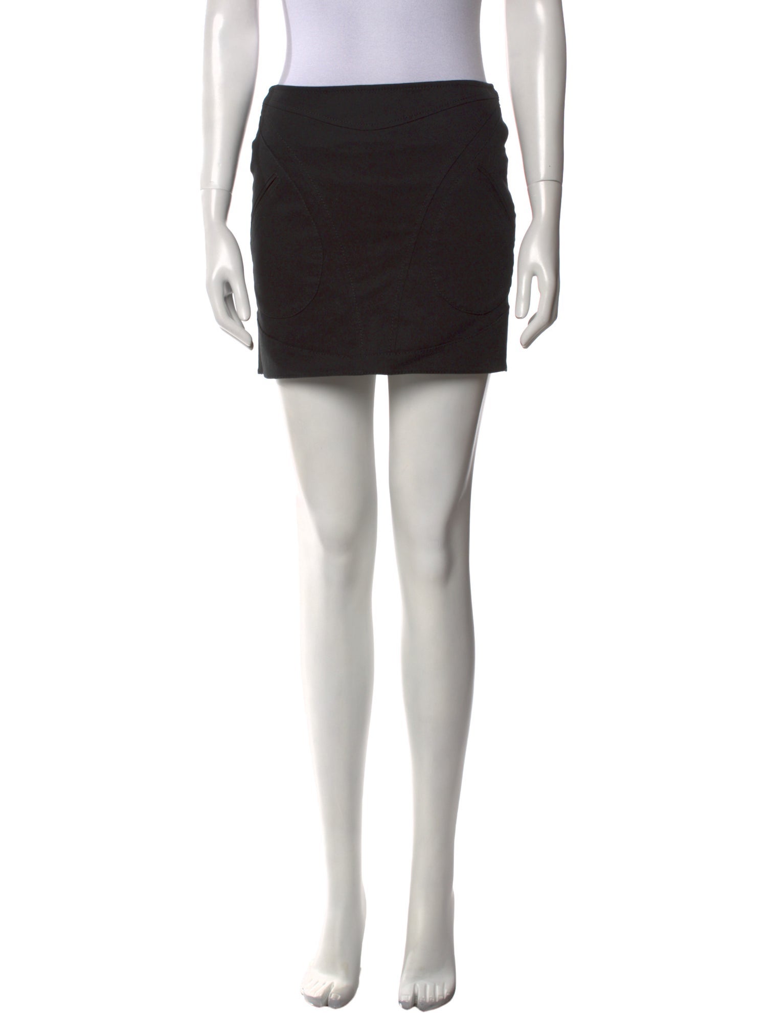 Versace Jeans Pleated Accents Mini Skirt