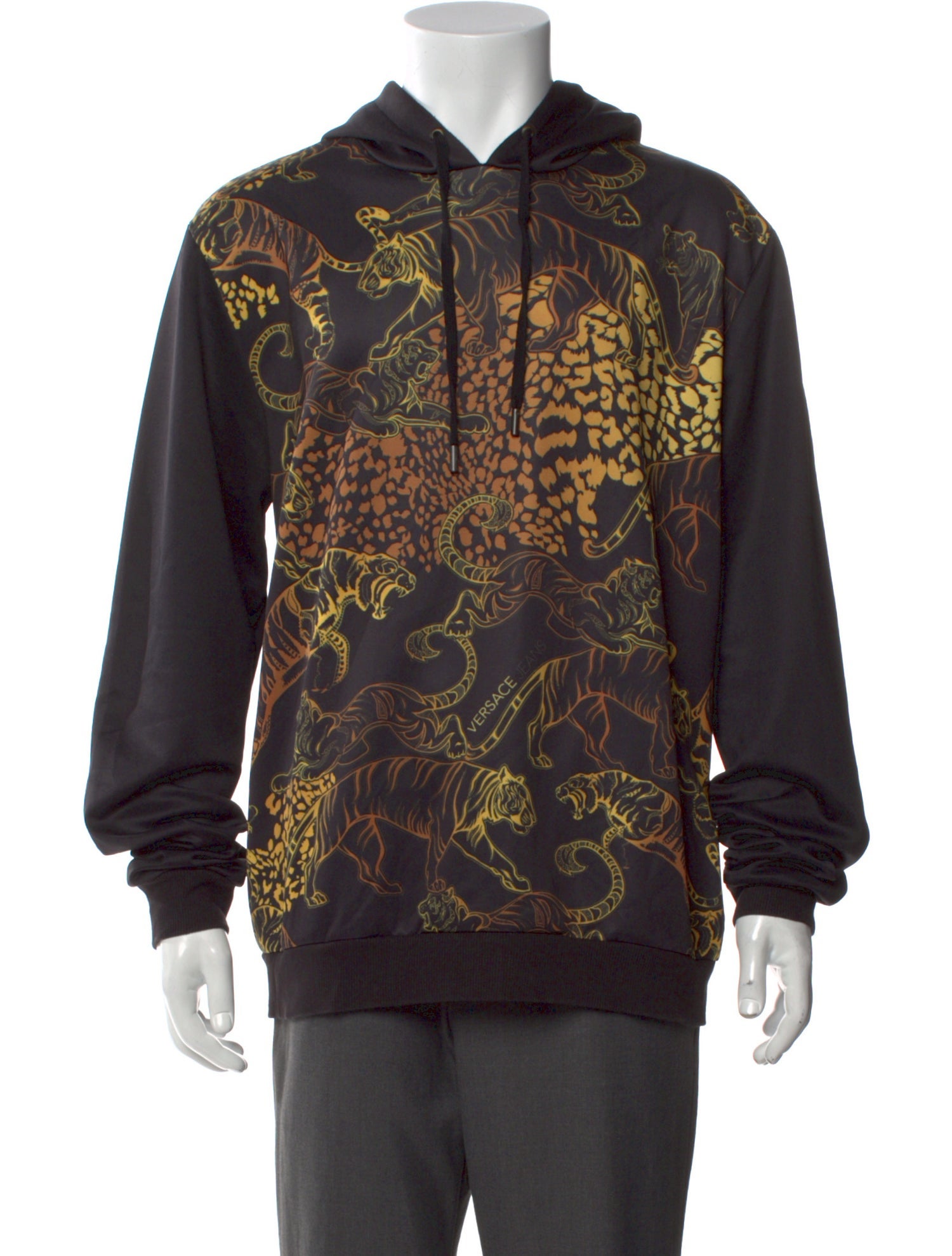 Versace Jeans Printed Crew Neck Hoodie
