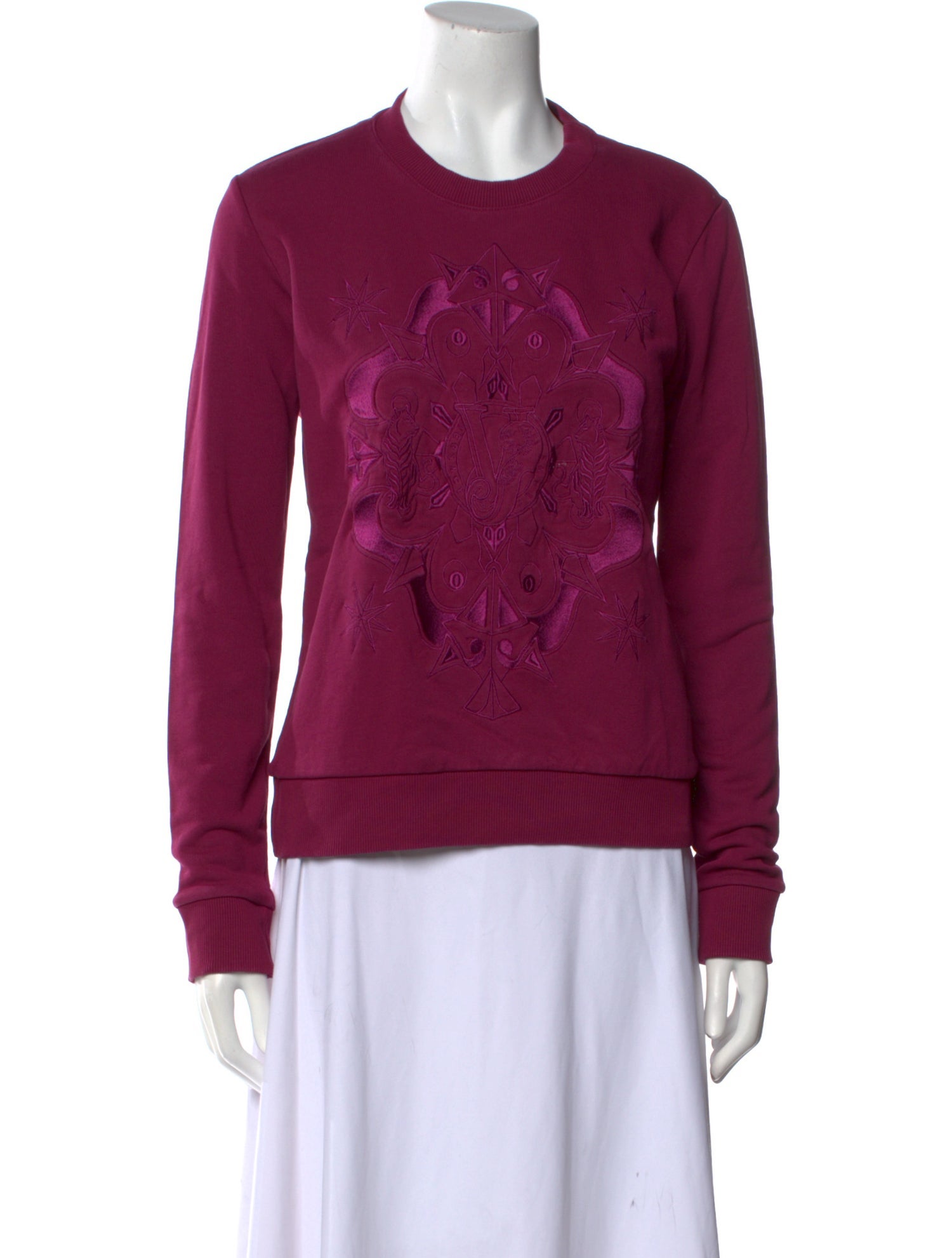 Versace Jeans Graphic Print Crew Neck Sweatshirt