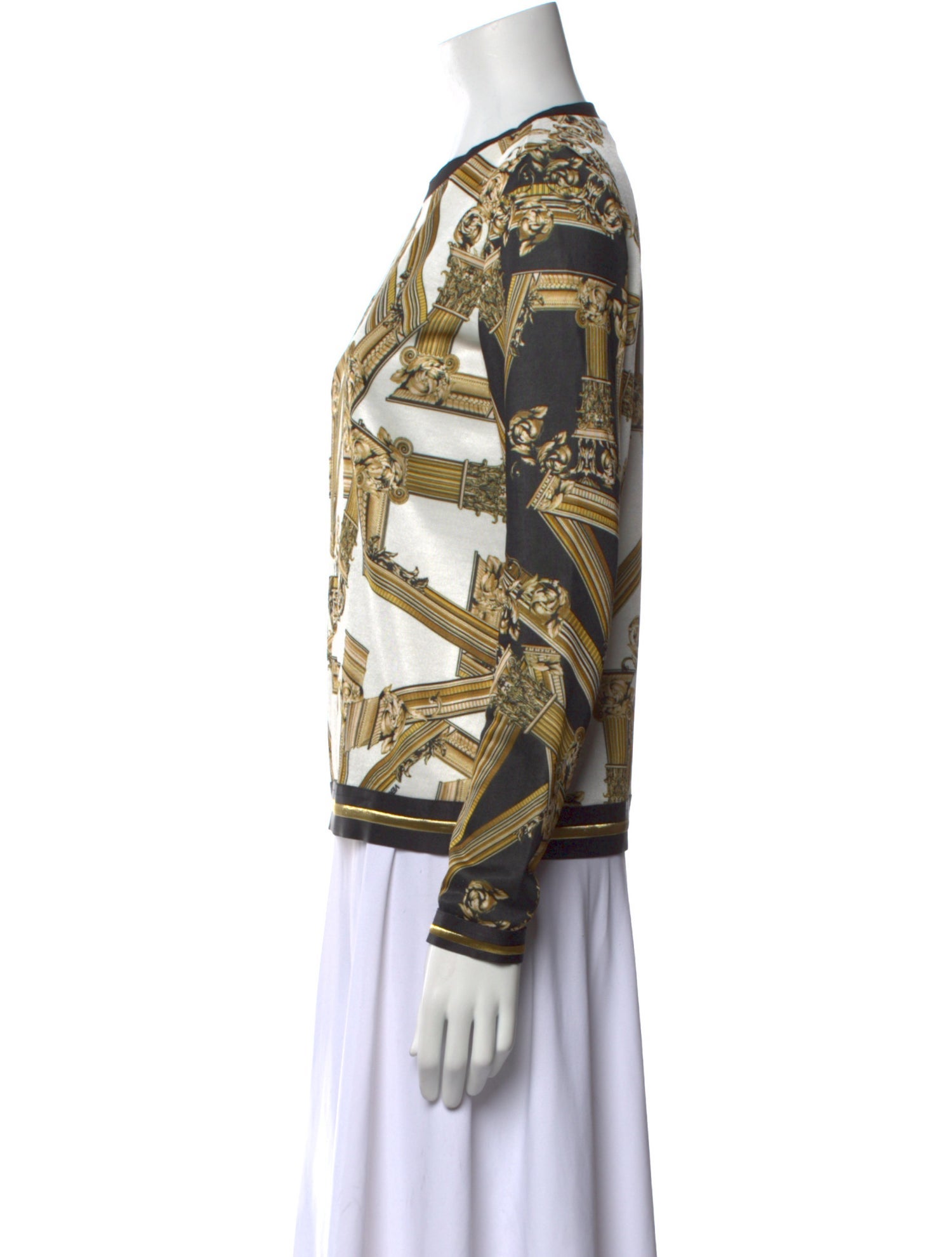 Versace Jeans Printed Crew Neck Sweatshirt