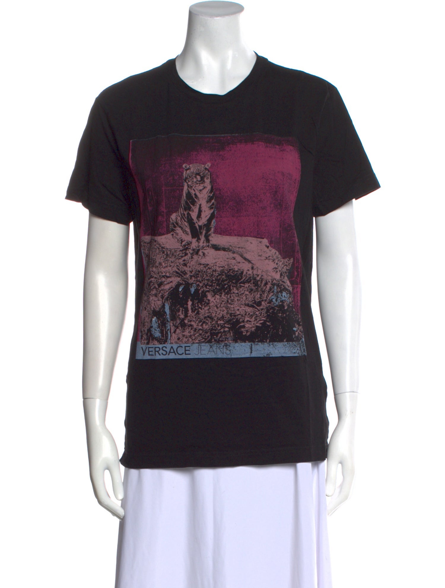 Versace Jeans Graphic Print Crew Neck T-Shirt