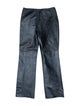 Versace Jeans Leather Straight Leg Pants