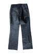 Versace Jeans Leather Straight Leg Pants