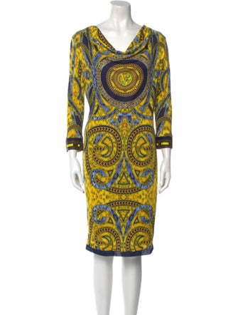 Versace Jeans Printed Knee-Length Dress