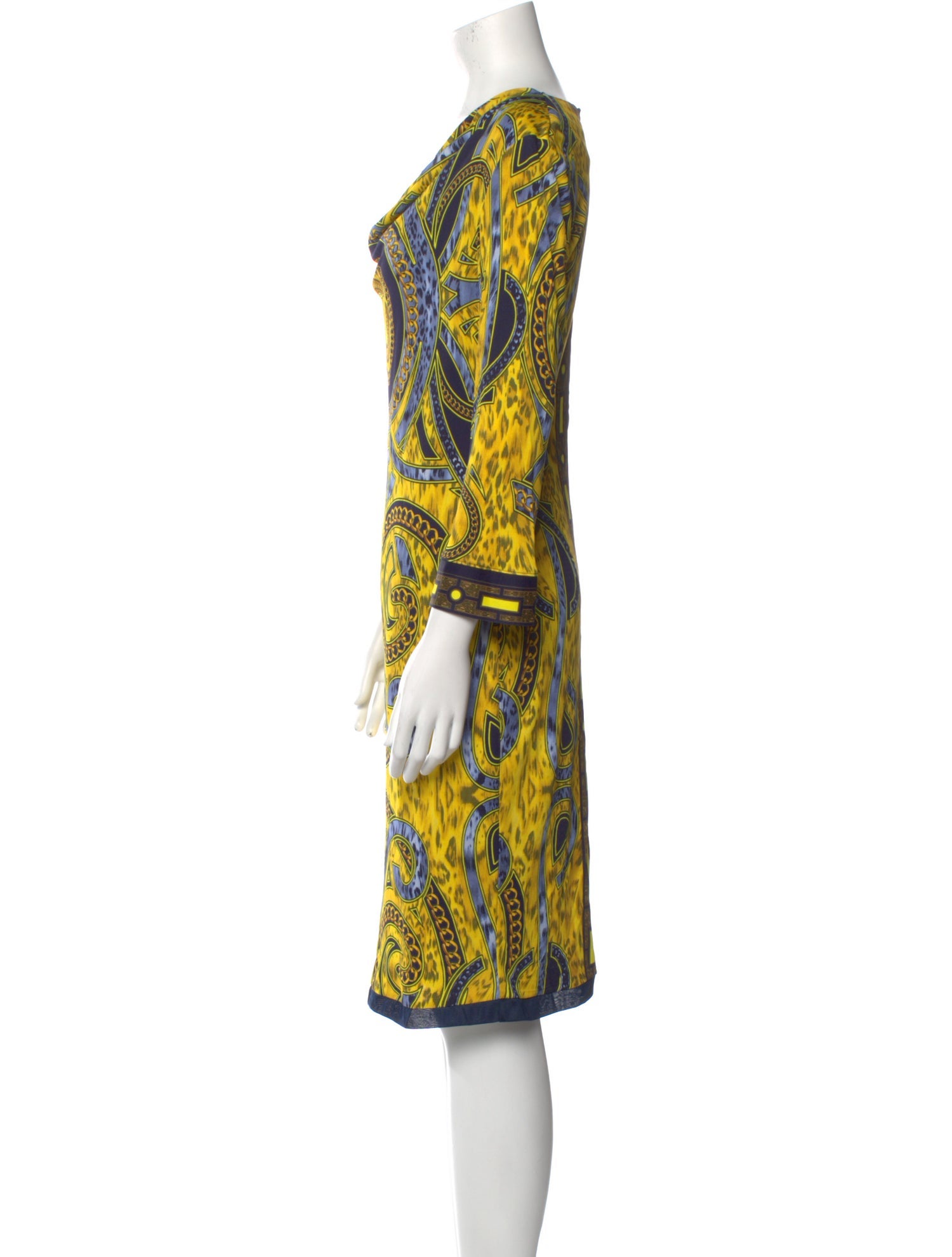 Versace Jeans Printed Knee-Length Dress