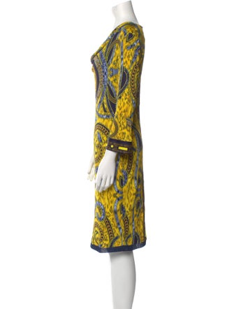Versace Jeans Printed Knee-Length Dress