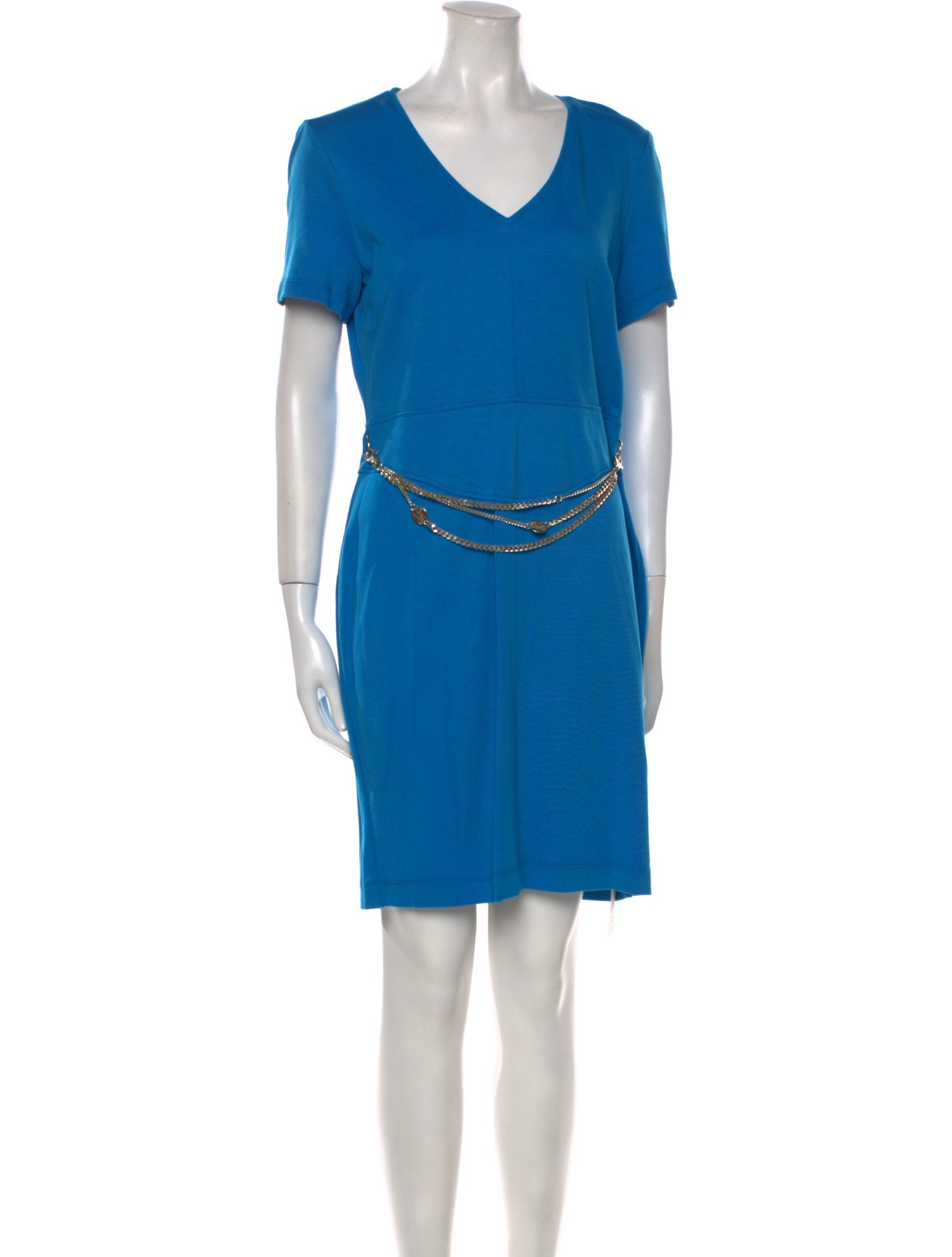 Versace Jeans V-Neck Mini Dress