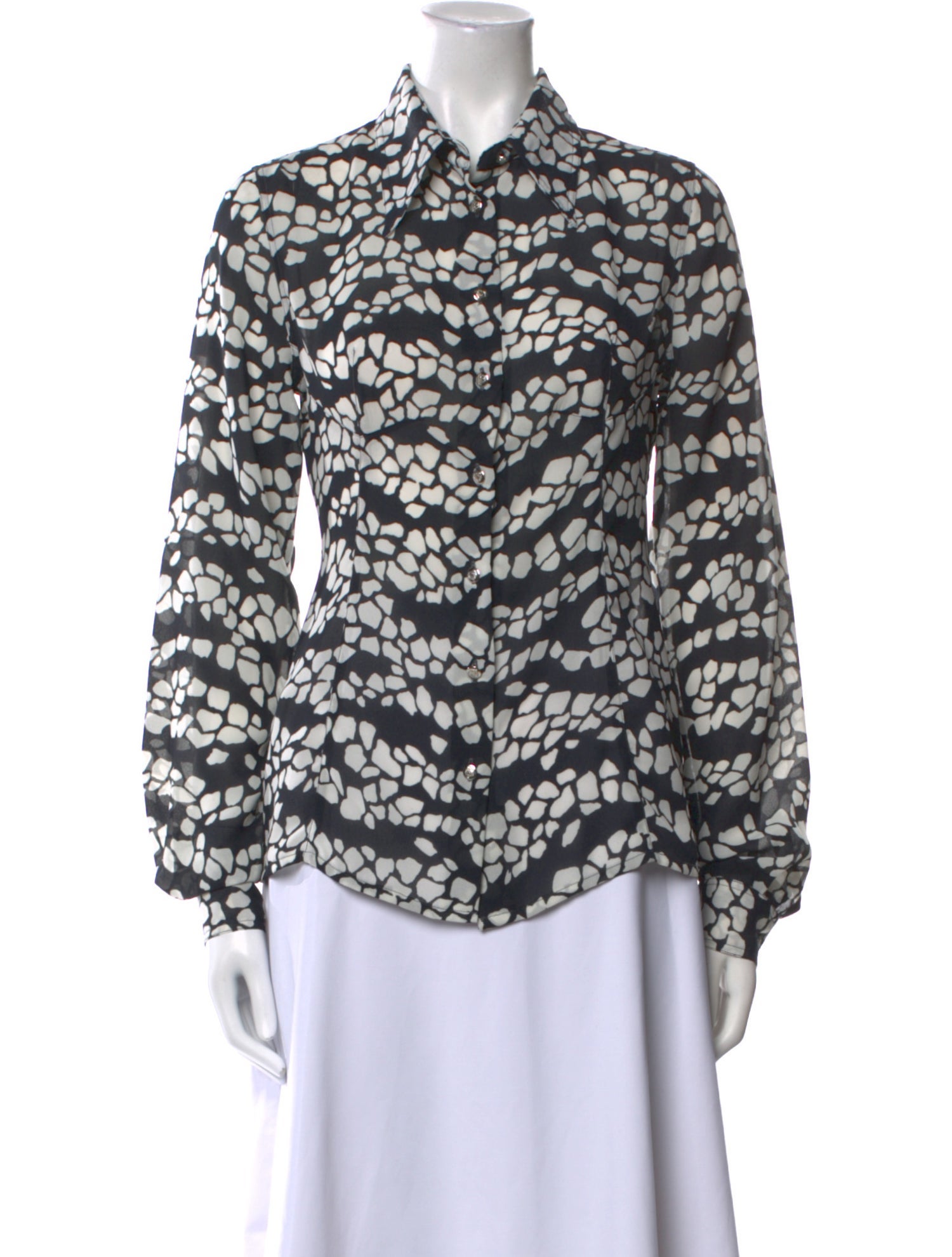 Versace Jeans Couture Vintage 1990's Button-Up Top