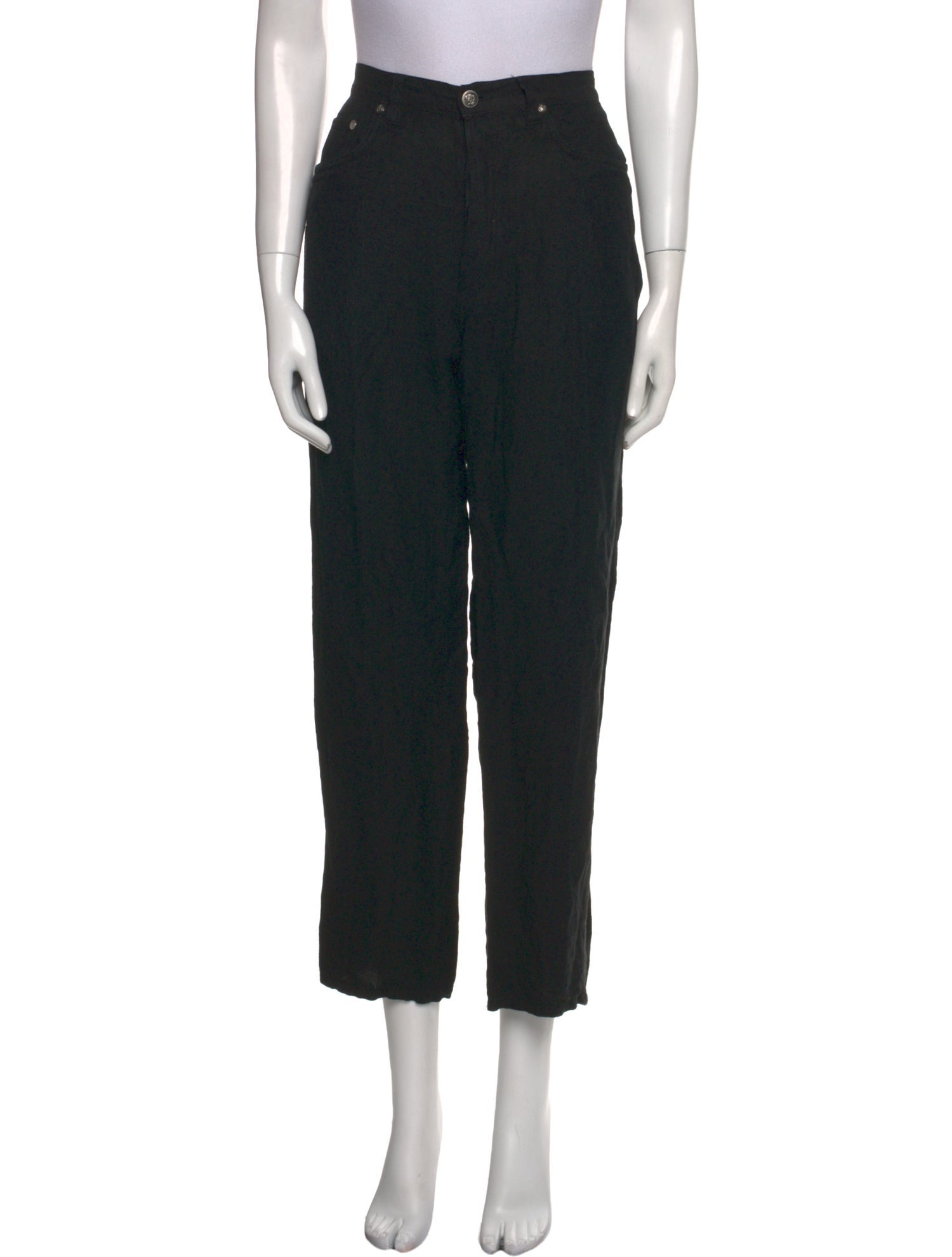 Versace Jeans Wool Straight Leg Pants