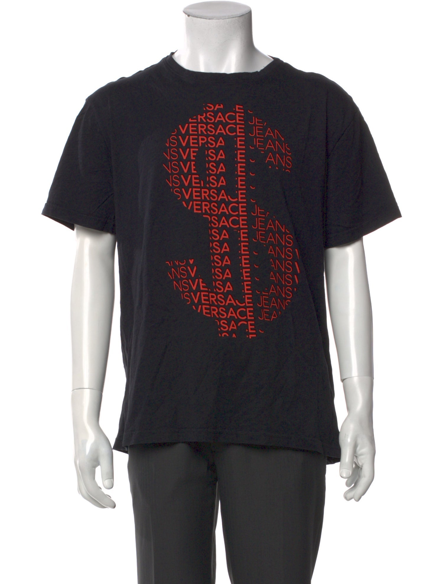 Versace Jeans Graphic Print Crew Neck Pullover