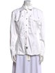 Versace Jeans Long Sleeve Button-Up Top