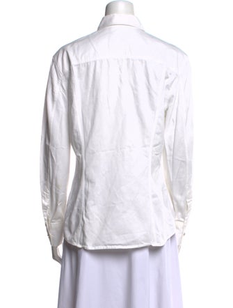 Versace Jeans Long Sleeve Button-Up Top