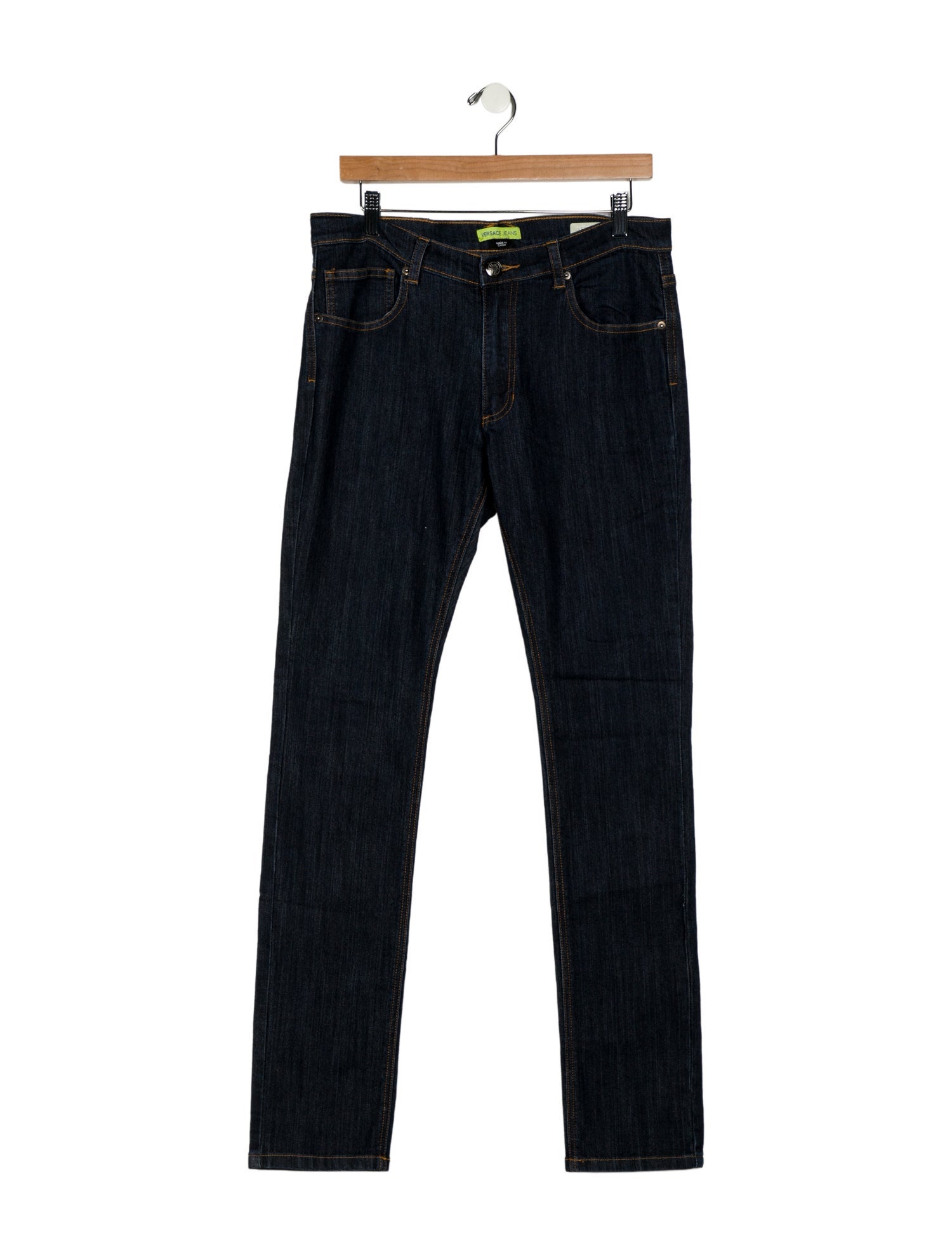 Versace Jeans Mid-Rise Straight Leg Jeans