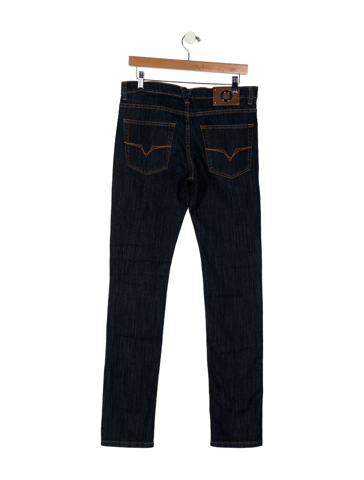 Versace Jeans Mid-Rise Straight Leg Jeans