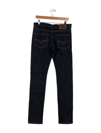 Versace Jeans Mid-Rise Straight Leg Jeans