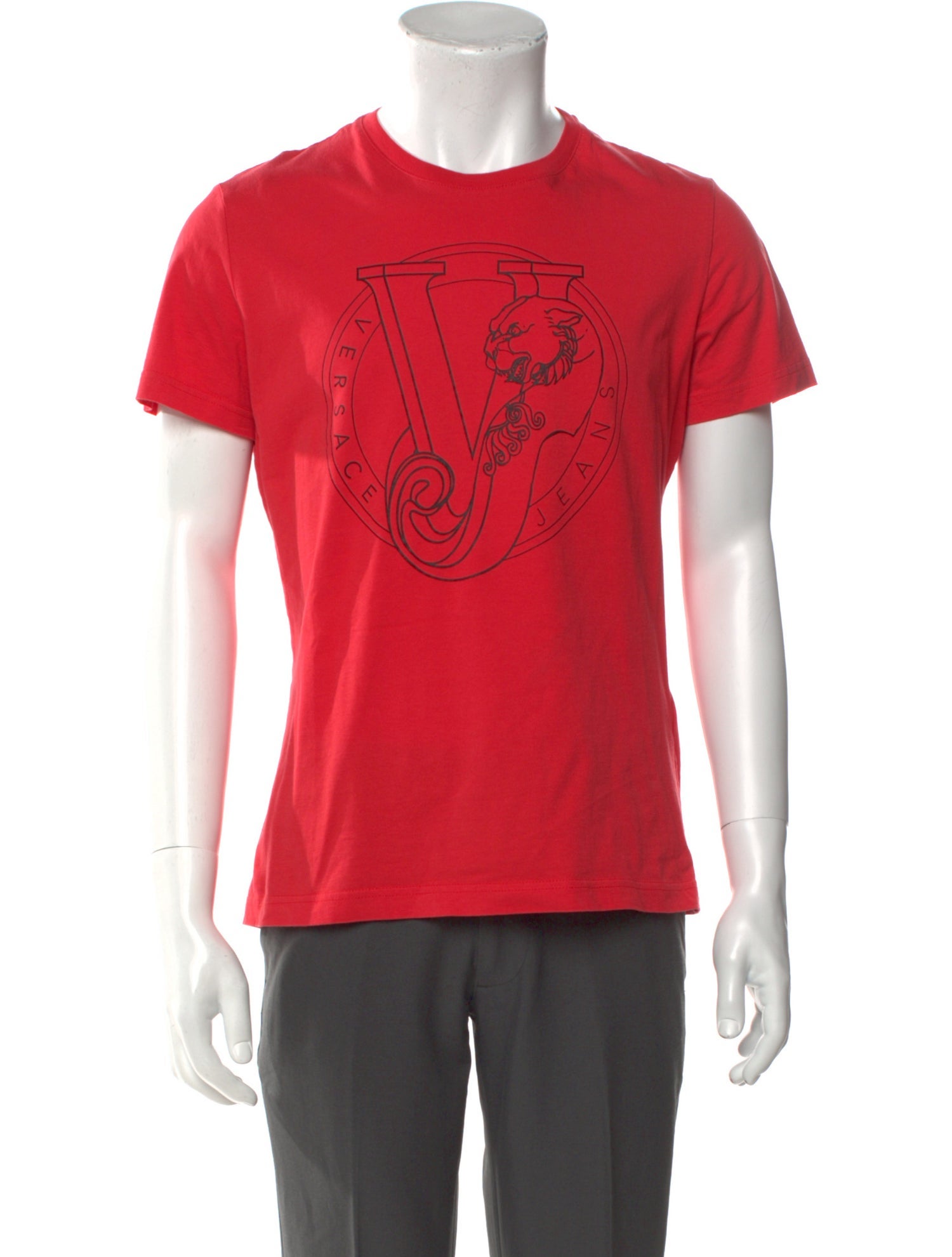 Versace Jeans Graphic Print Crew Neck T-Shirt