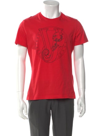 Versace Jeans Graphic Print Crew Neck T-Shirt