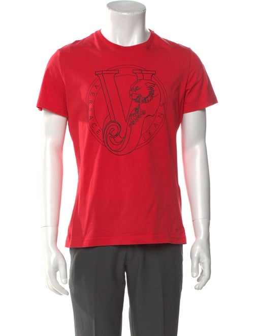 Versace Jeans Graphic Print Crew Neck T-Shirt